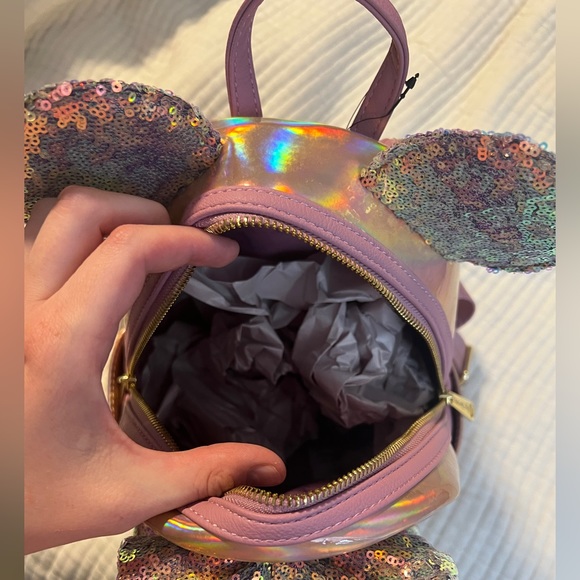 NWT Disney Pink 50th EARidecent Loungefly Backpack - Picture 3 of 5
